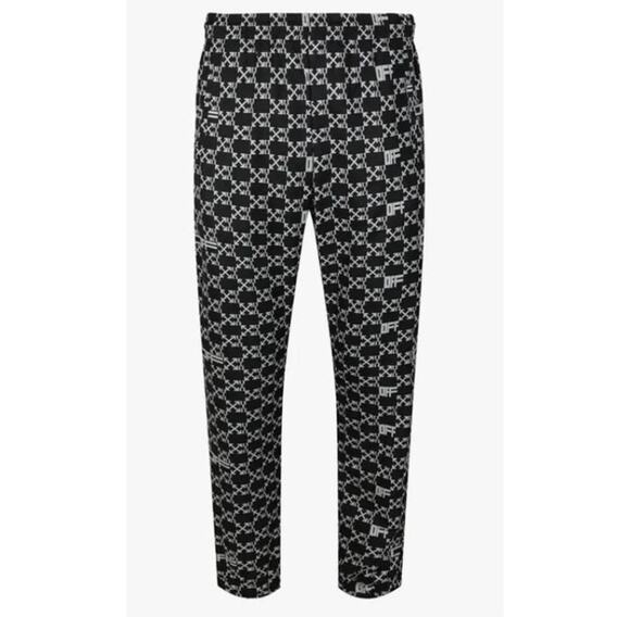 Off white All Over Arrows Monogram Track Pants black and white L - Picture 1 of 12